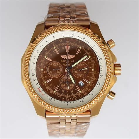 breitling bentley rose gold replica|aaa breitling bentley.